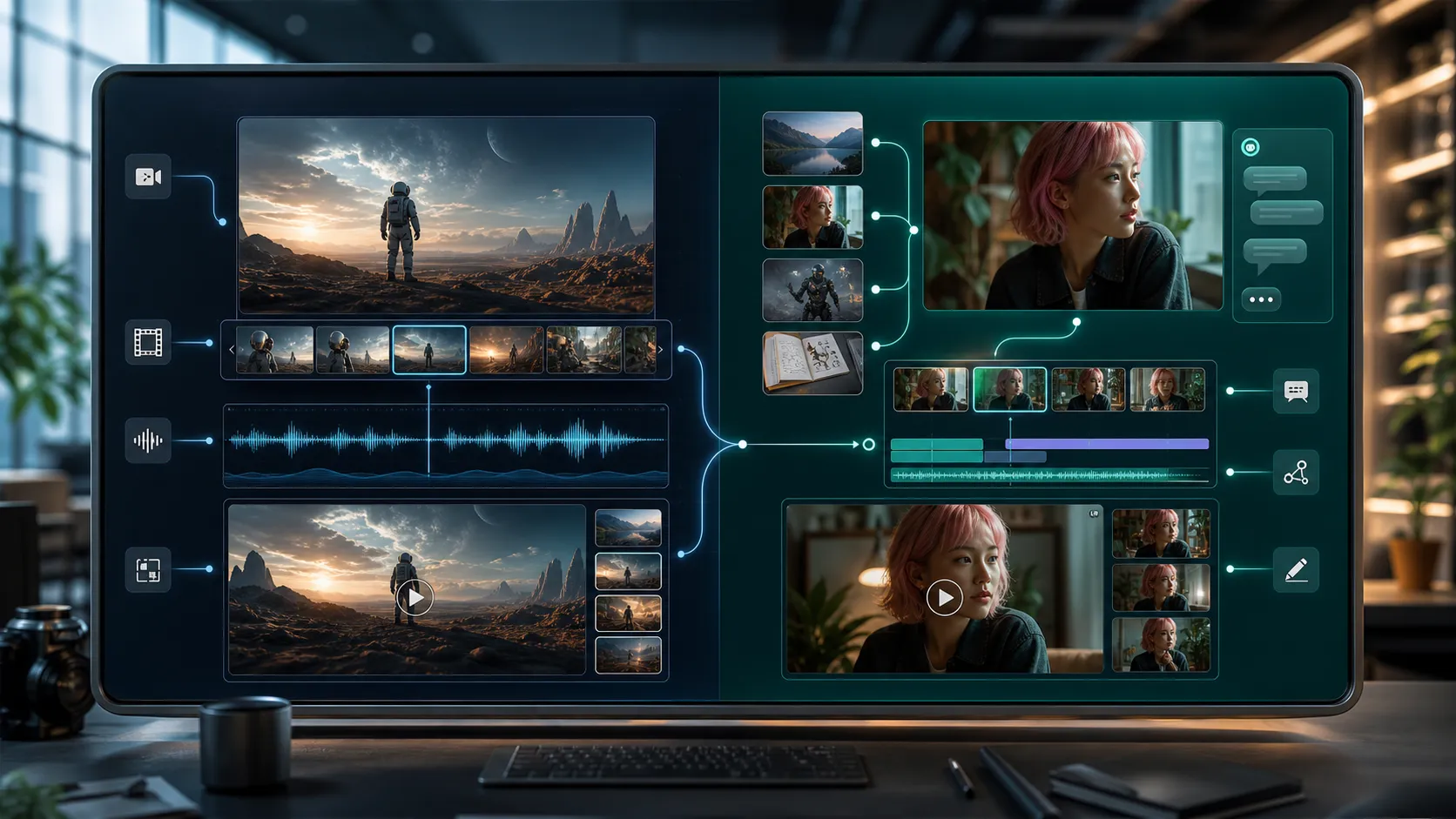 Comparison map showing when to choose Veo 3.1 or Gemini Omni Video