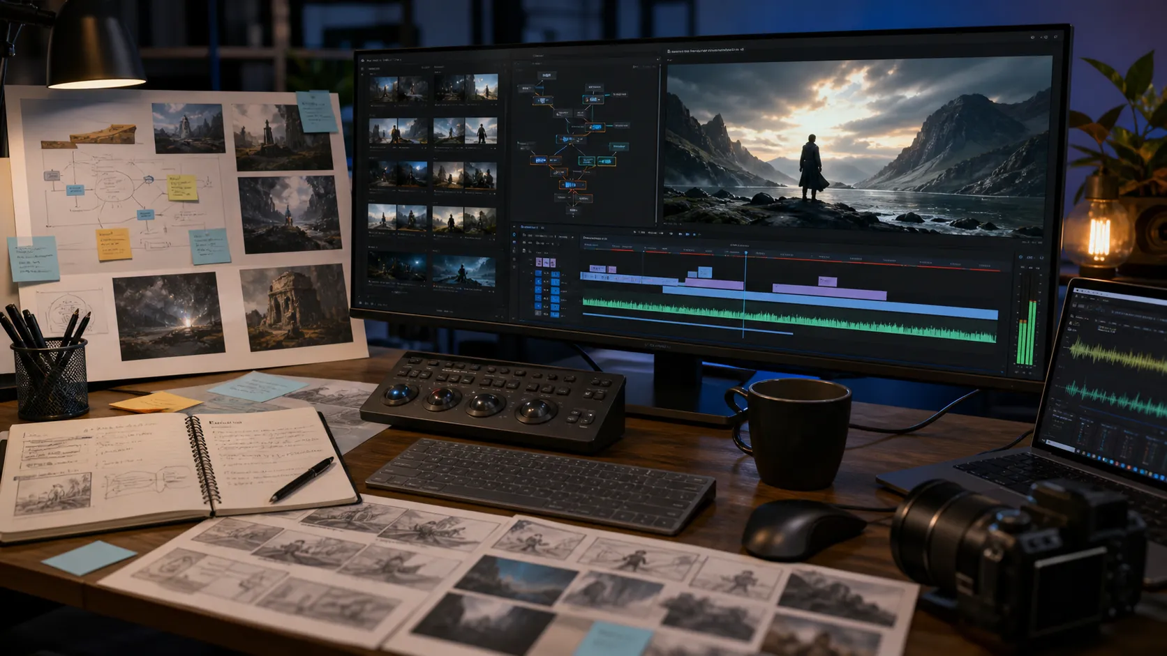 Hybrid AI video workflow from idea testing to final Veo 3.1 production